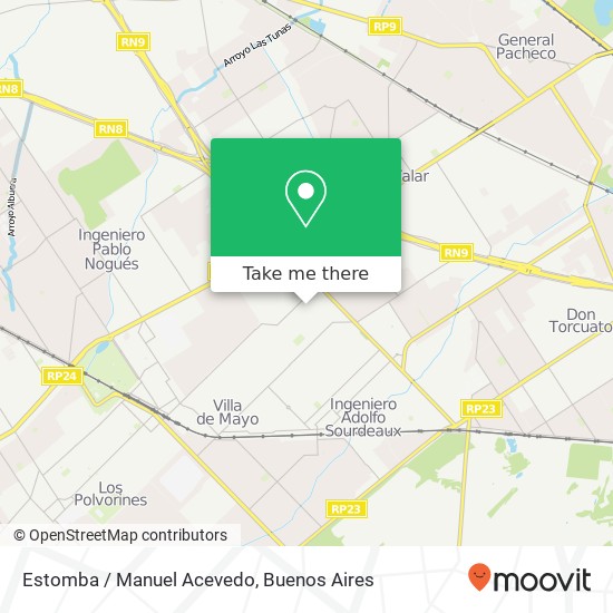 Estomba / Manuel Acevedo map