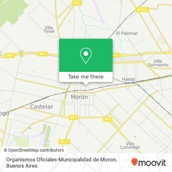 Organismos Oficiales-Municipalidad de Moron map