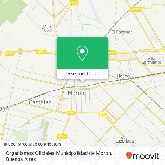 Mapa de Organismos Oficiales-Municipalidad de Moron