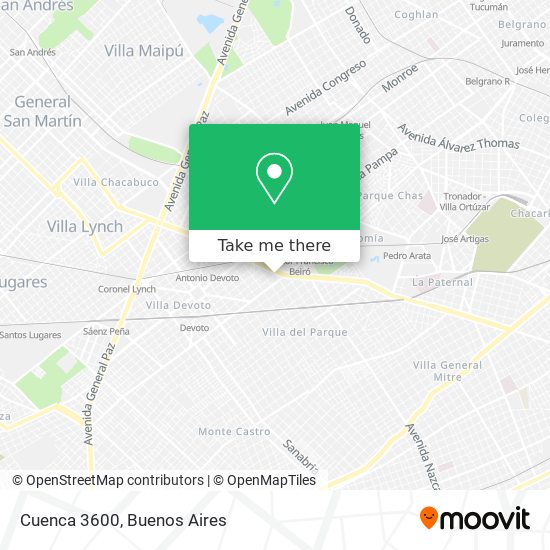 Cuenca 3600 map