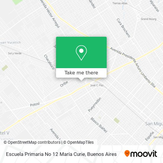 Escuela Primaria No 12 María Curie map