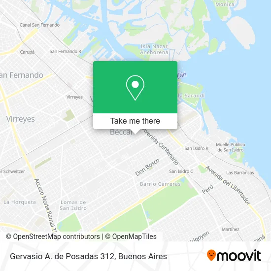 Mapa de Gervasio A. de Posadas 312