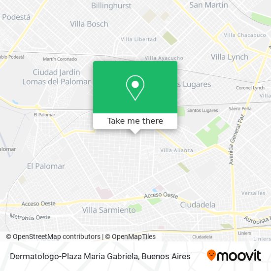 Mapa de Dermatologo-Plaza Maria Gabriela