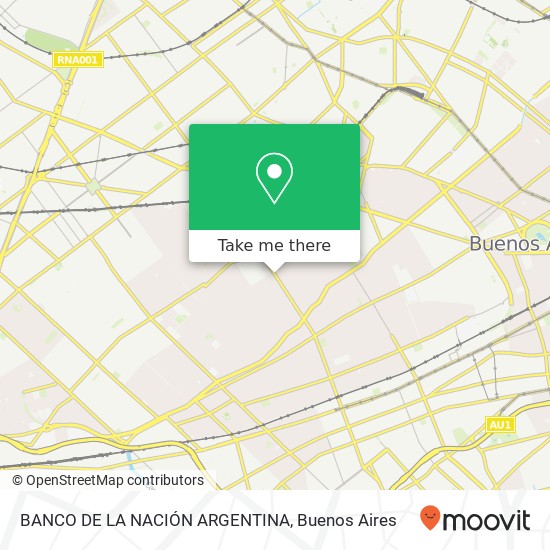 BANCO DE LA NACIÓN ARGENTINA map