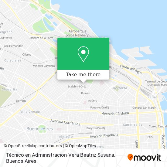 Técnico en Administracion-Vera Beatriz Susana map