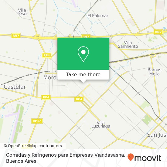 Comidas y Refrigerios para Empresas-Viandasasha map