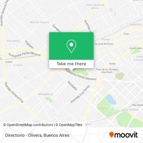 Directorio - Olivera map