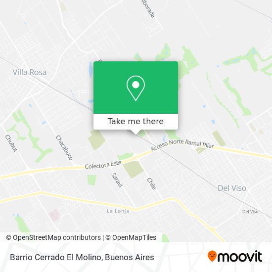 Barrio Cerrado El Molino map