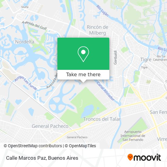 Mapa de Calle Marcos Paz
