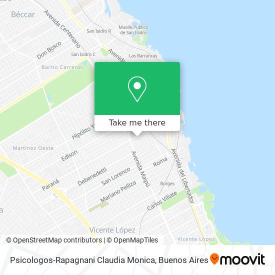 Mapa de Psicologos-Rapagnani Claudia Monica