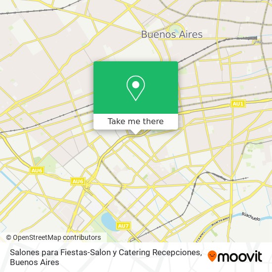 Salones para Fiestas-Salon y Catering Recepciones map