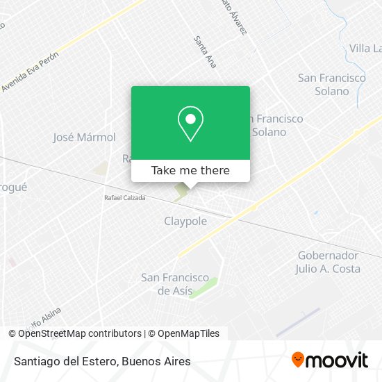 Mapa de Santiago del Estero