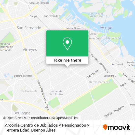 Arcoíris-Centro de Jubilados y Pensionados y Tercera Edad map