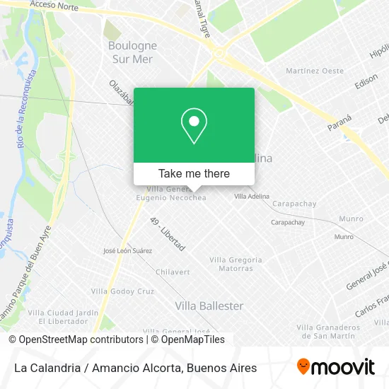 La Calandria / Amancio Alcorta map