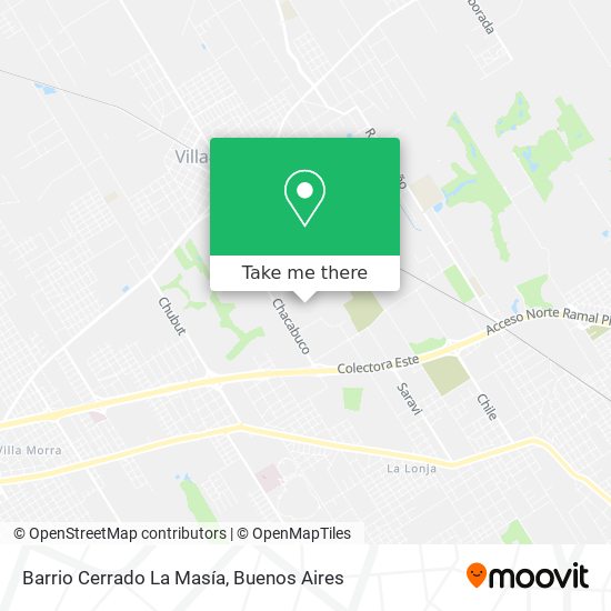 Mapa de Barrio Cerrado La Masía