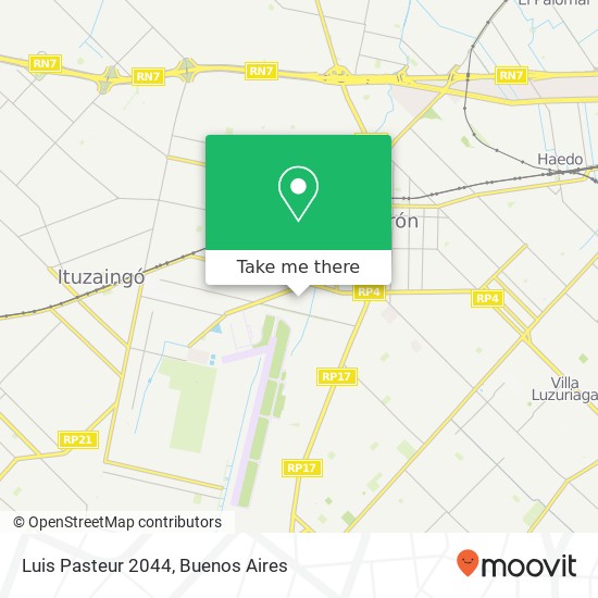 Mapa de Luis Pasteur 2044