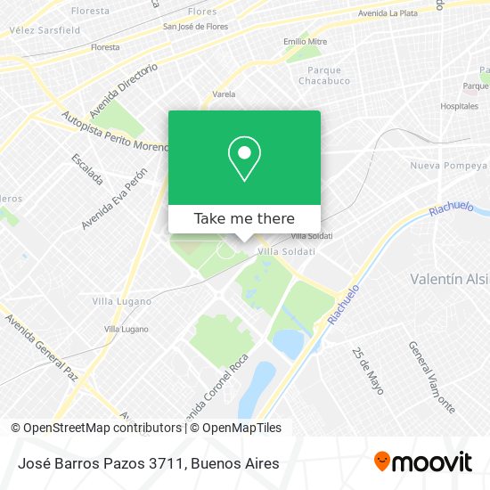 José Barros Pazos 3711 map