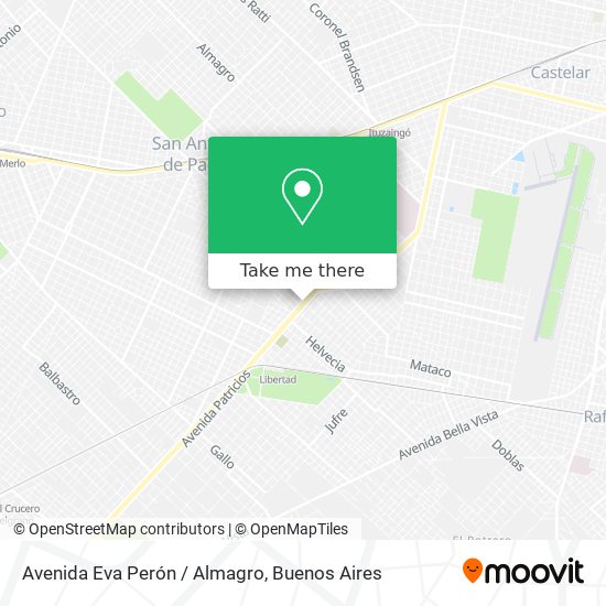 Avenida Eva Perón / Almagro map