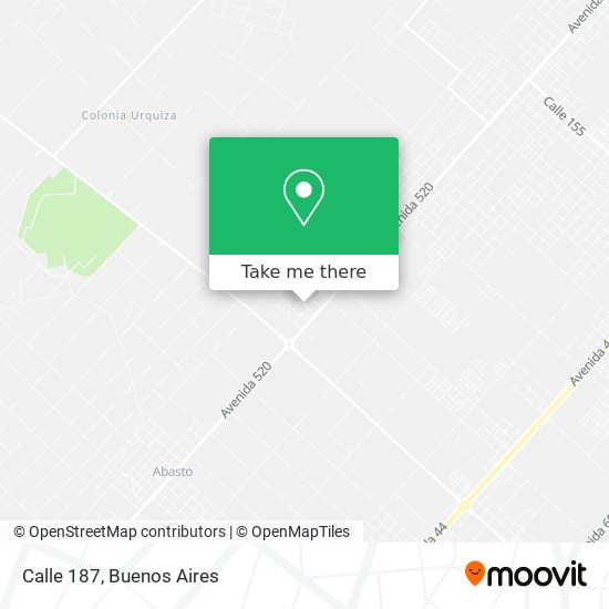 Calle 187 map