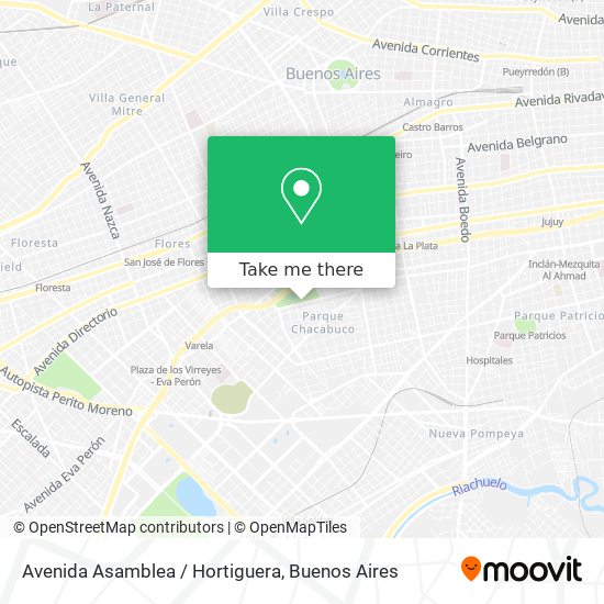 Avenida Asamblea / Hortiguera map