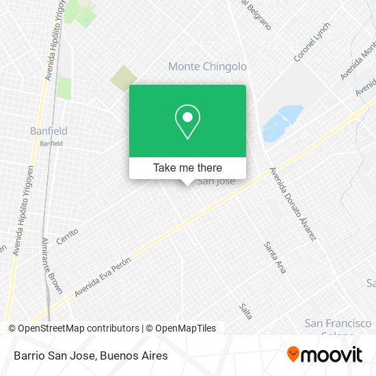 Barrio San Jose map