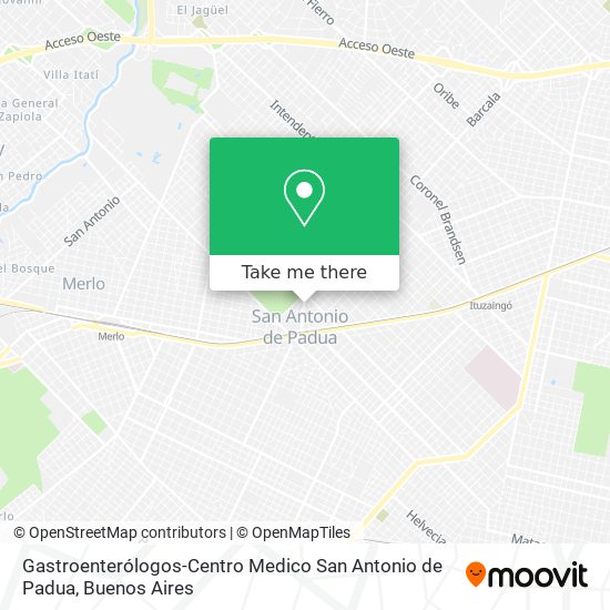 Gastroenterólogos-Centro Medico San Antonio de Padua map