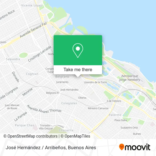 José Hernández / Arribeños map