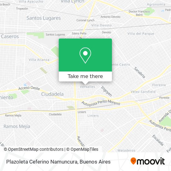 Plazoleta Ceferino Namuncura map