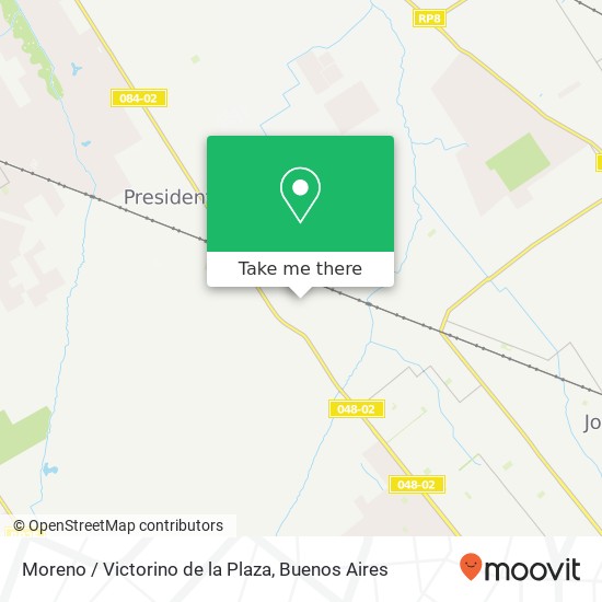 Moreno / Victorino de la Plaza map