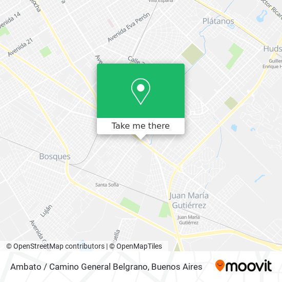 Mapa de Ambato / Camino General Belgrano