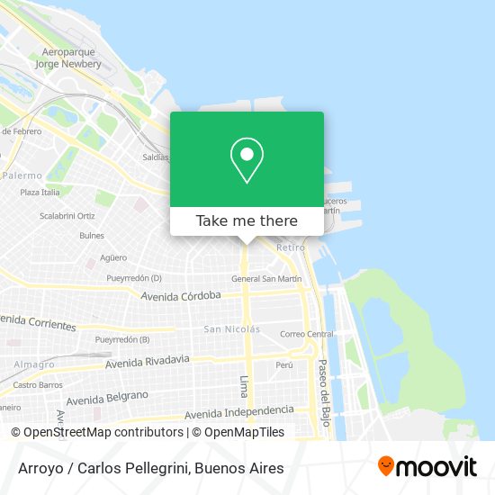 Arroyo / Carlos Pellegrini map