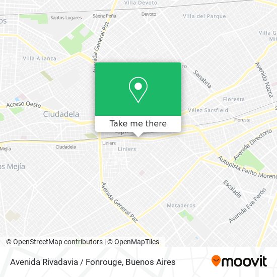 Avenida Rivadavia / Fonrouge map