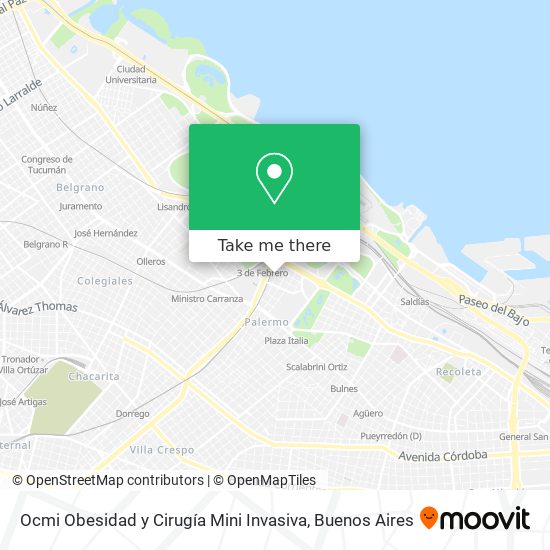 Ocmi Obesidad y Cirugía Mini Invasiva map