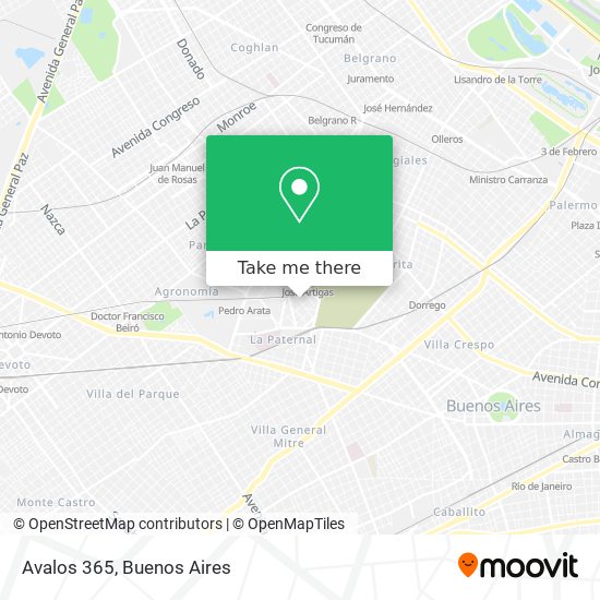 Avalos 365 map