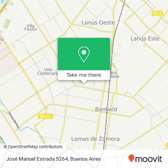 José Manuel Estrada 5264 map