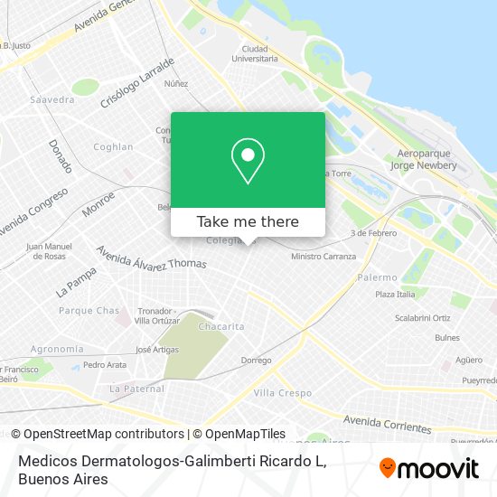 Medicos Dermatologos-Galimberti Ricardo L map