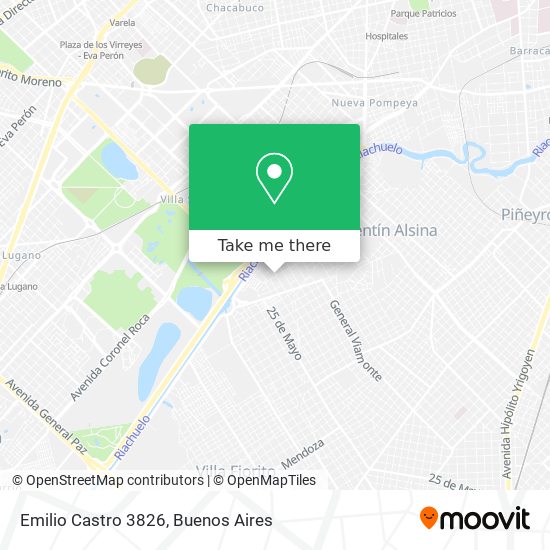Emilio Castro 3826 map
