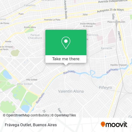 Frávega Outlet map