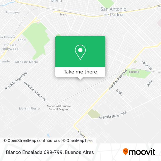 Mapa de Blanco Encalada 699-799