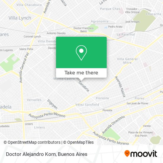 Doctor Alejandro Korn map