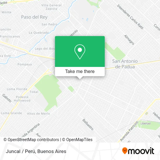 Juncal / Perú map
