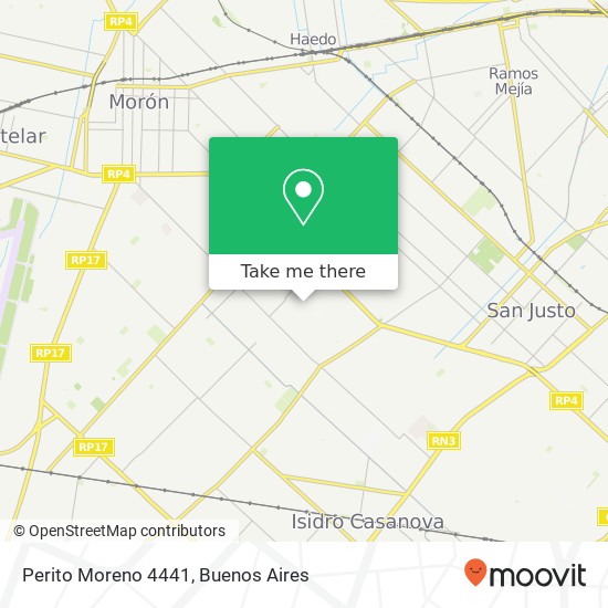 Mapa de Perito Moreno 4441