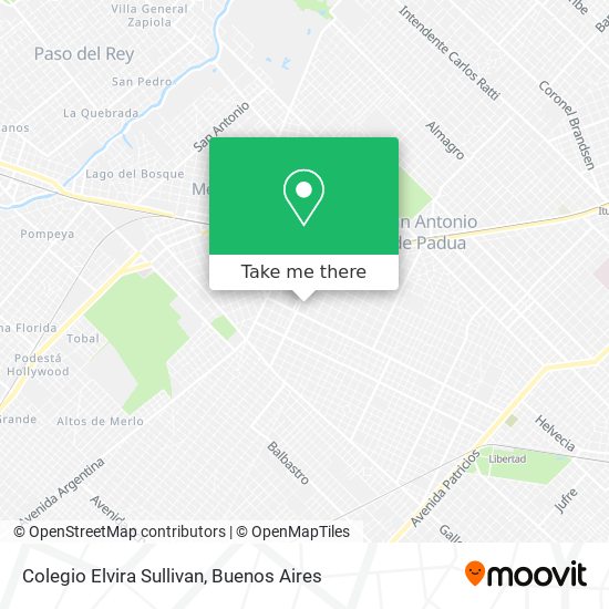 Colegio Elvira Sullivan map