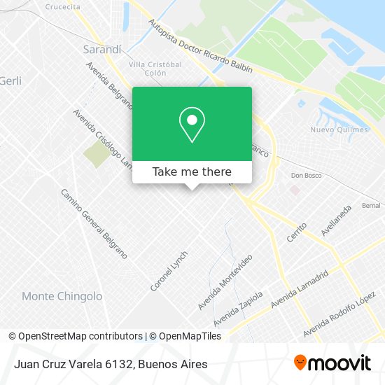 Juan Cruz Varela 6132 map