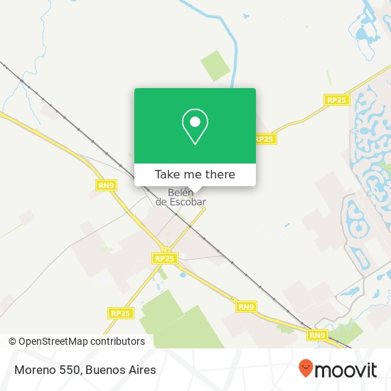 Moreno 550 map
