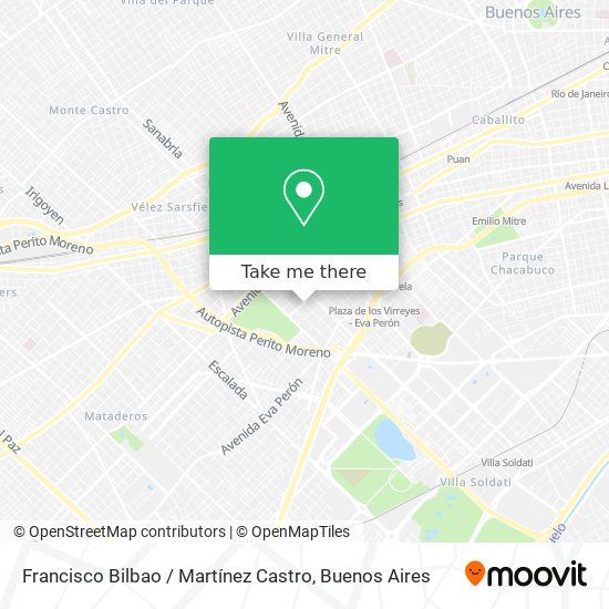 Francisco Bilbao / Martínez Castro map