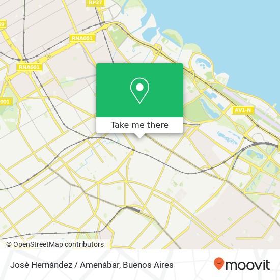 José Hernández / Amenábar map