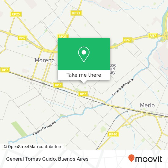 General Tomás Guido map