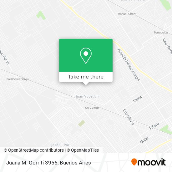 Juana M. Gorriti 3956 map