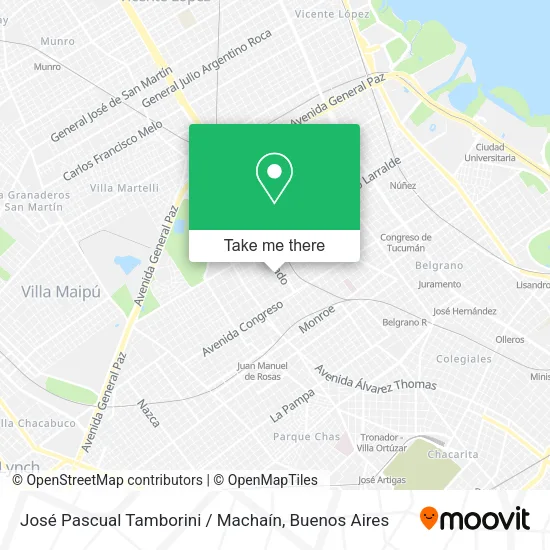 Mapa de José Pascual Tamborini / Machaín